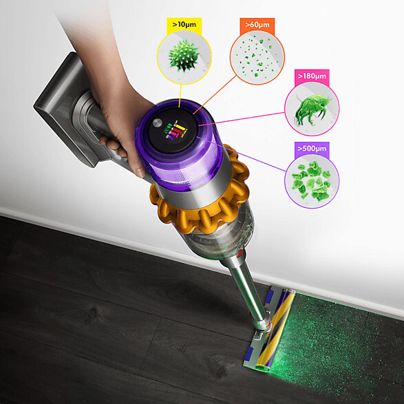 Vysavač Dyson V15™ Detect Absolute (Žlutá/Šedá) - Obrázek 3